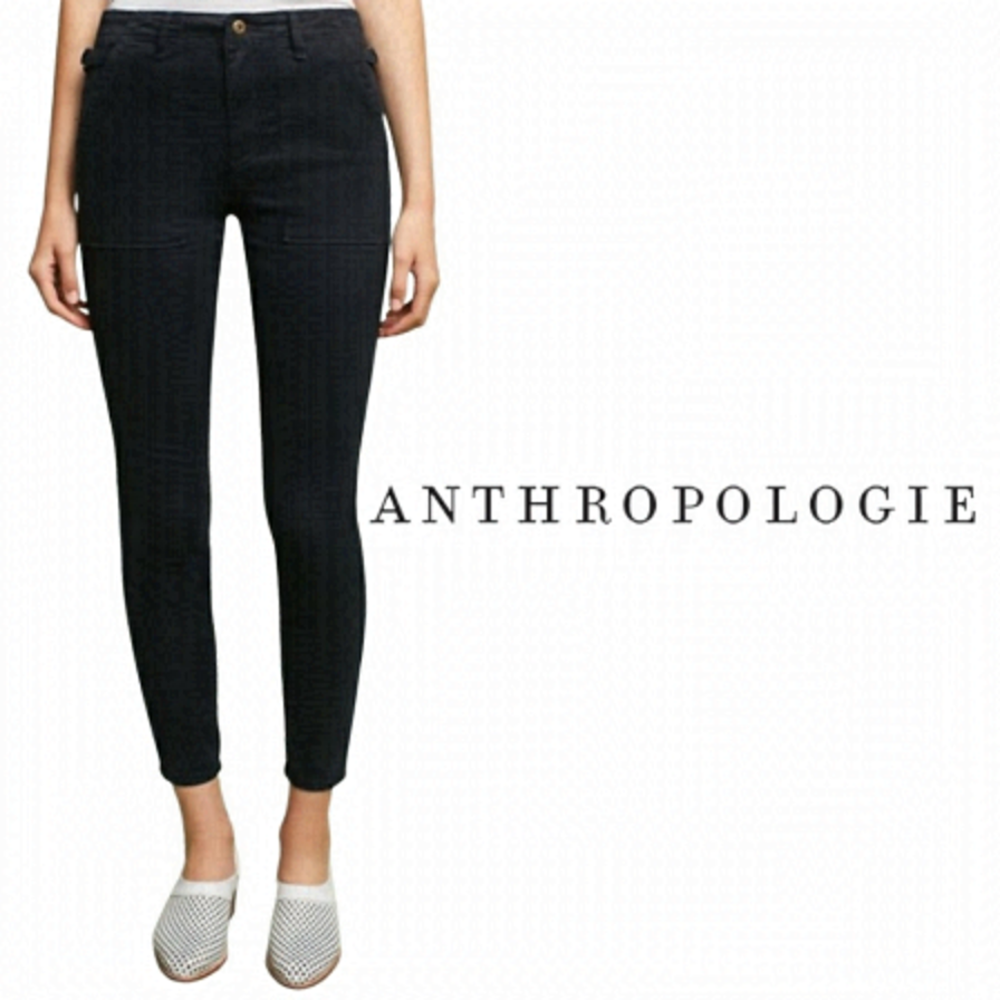 ANTHROPOLOGIE Hei Hei Black Slim Utility Cargo Pant - Size 26